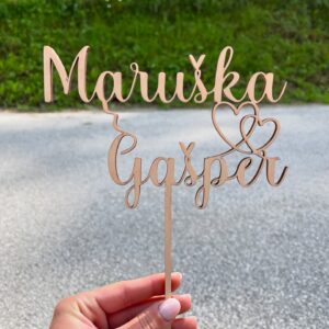 Poročni toper z imeni